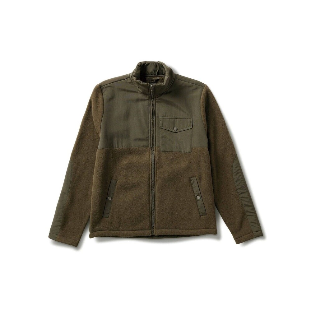 Vuori Men's Morrow Sherpa Fleece Jacket Oregano Green Medium New w/tag